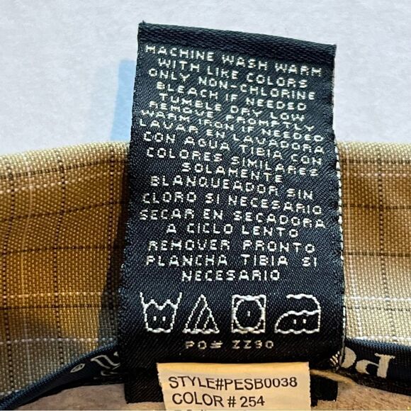 PGA Tour Men's Shorts Tan with cream stripe, Size 38 - Picture 3 of 8